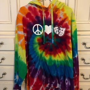 Tie-Dye Theatre Hoodie Sweatshirt